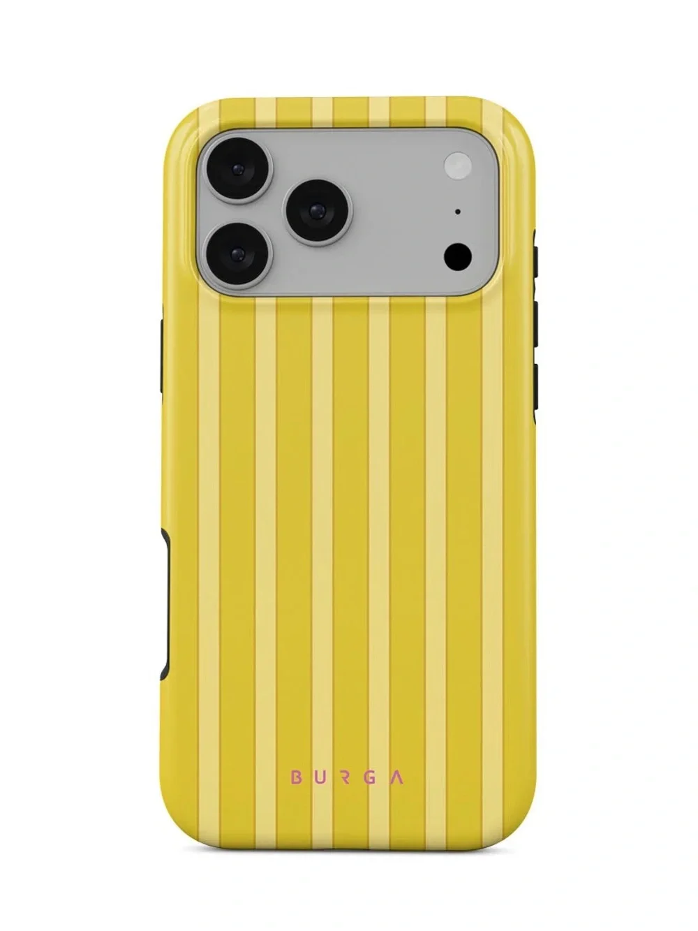 NWT BURGA Yellow Stripe Protective Phone Case for iphone 17 pro max